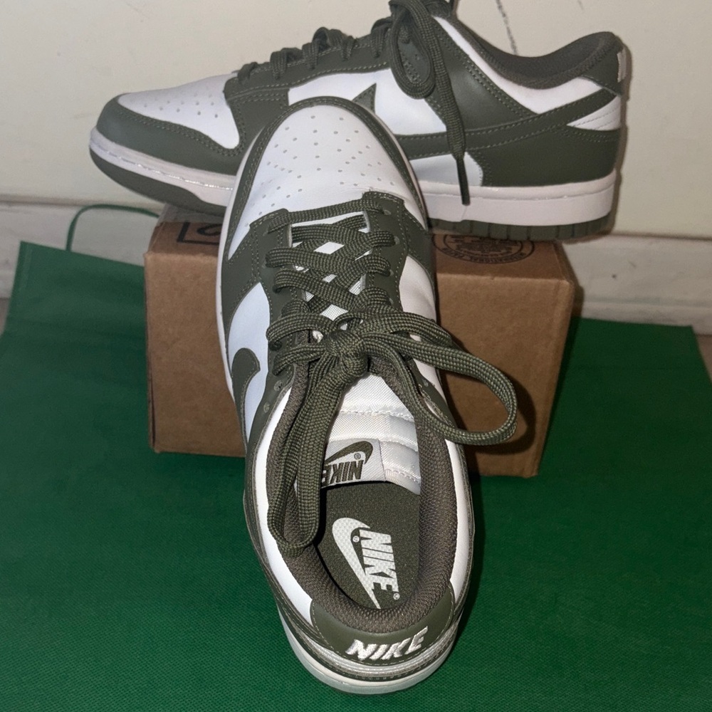 Nike Women’s Olive and White Sneakers
